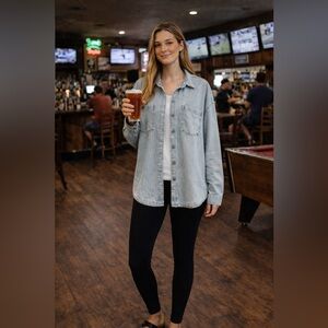 Natural Reflections Light Blue Denim Shirt NWT